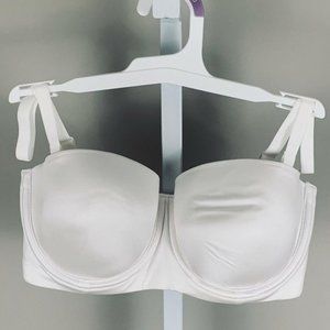 LIGHTLY LINED STRAPLESS BRA WHITE 32DD
